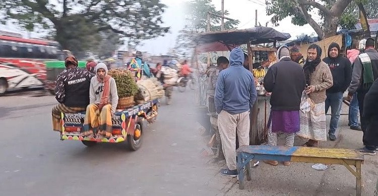 ১১ ডিগ্রি শীতে কাঁপছে চুয়াডাঙ্গা